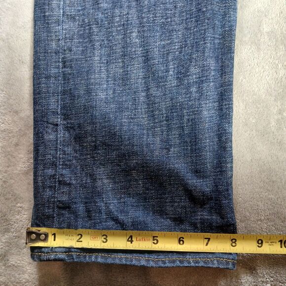 Levi's 501 Jeans Mens 36x34 Blue Button Fly Medium Wash Straight Classic Western - Picture 8 of 8